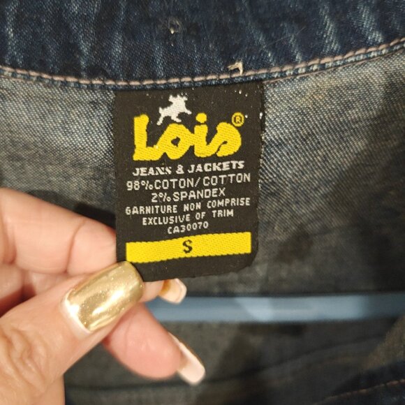 Custom Hand-Painted Lois Denim Jacket – Size S – One-of-a-Kind - Picture 5 of 5